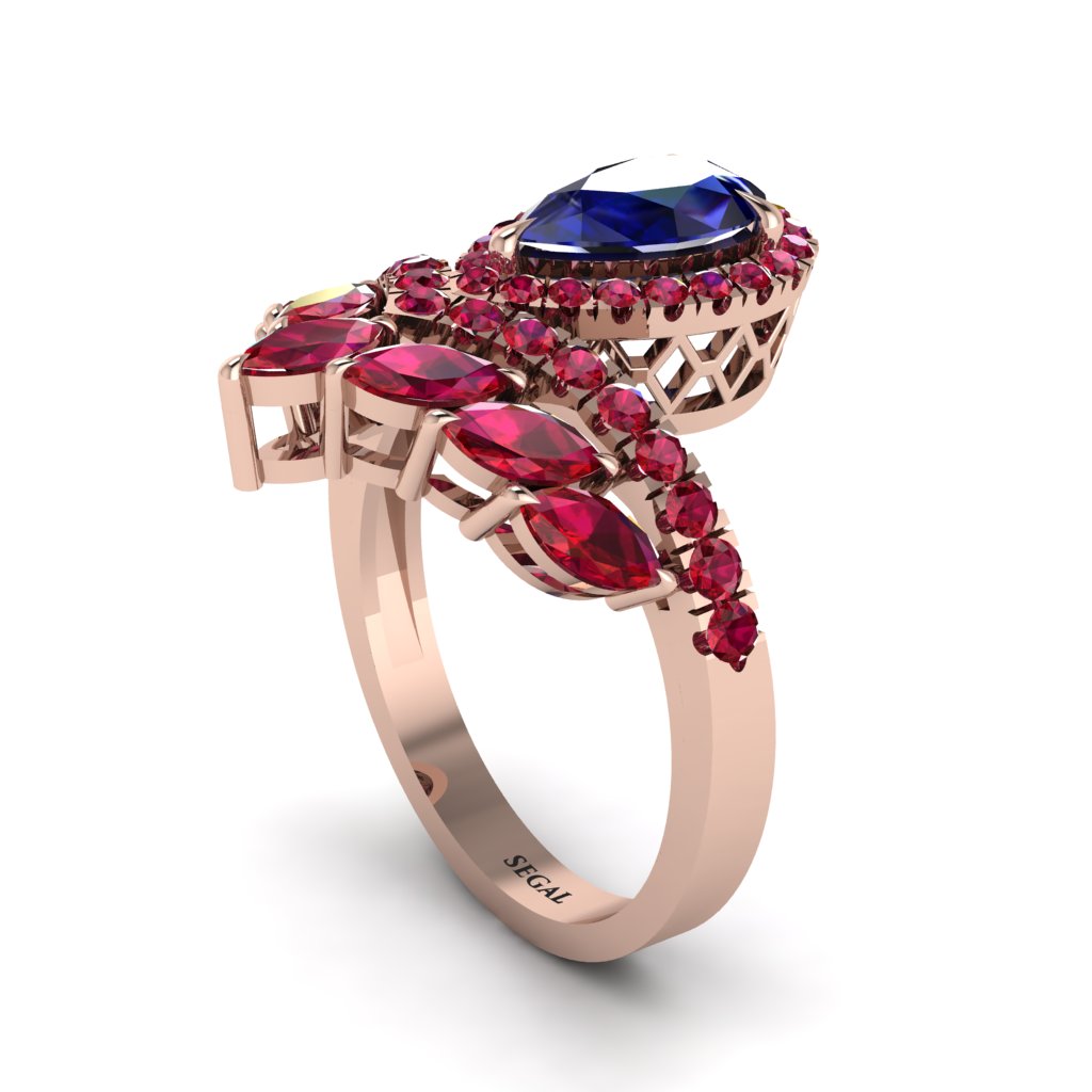 Sapphire Crown Radiance Engagement Ring - Aviana No. 59