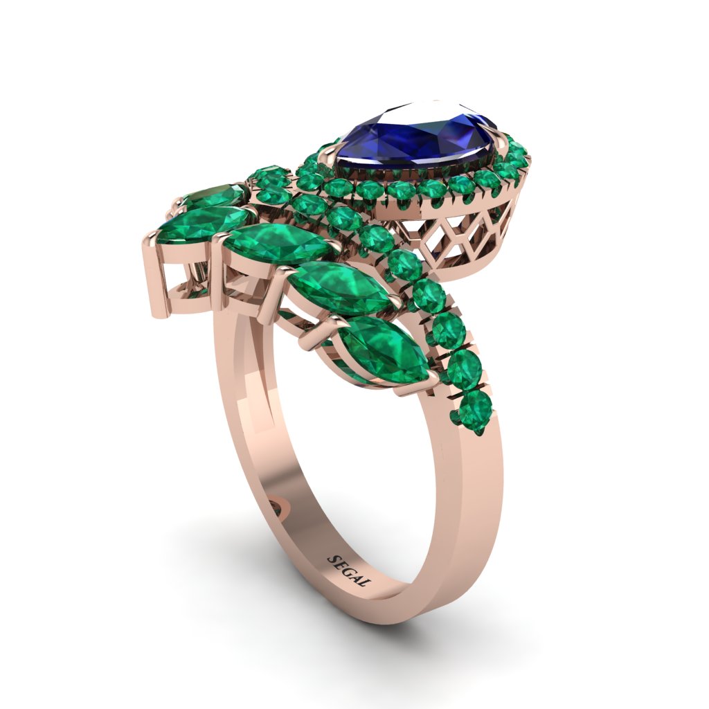 Sapphire Crown Radiance Engagement Ring - Aviana No. 29