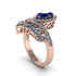 Sapphire Crown Radiance Engagement Ring - Aviana No. 14 image 2