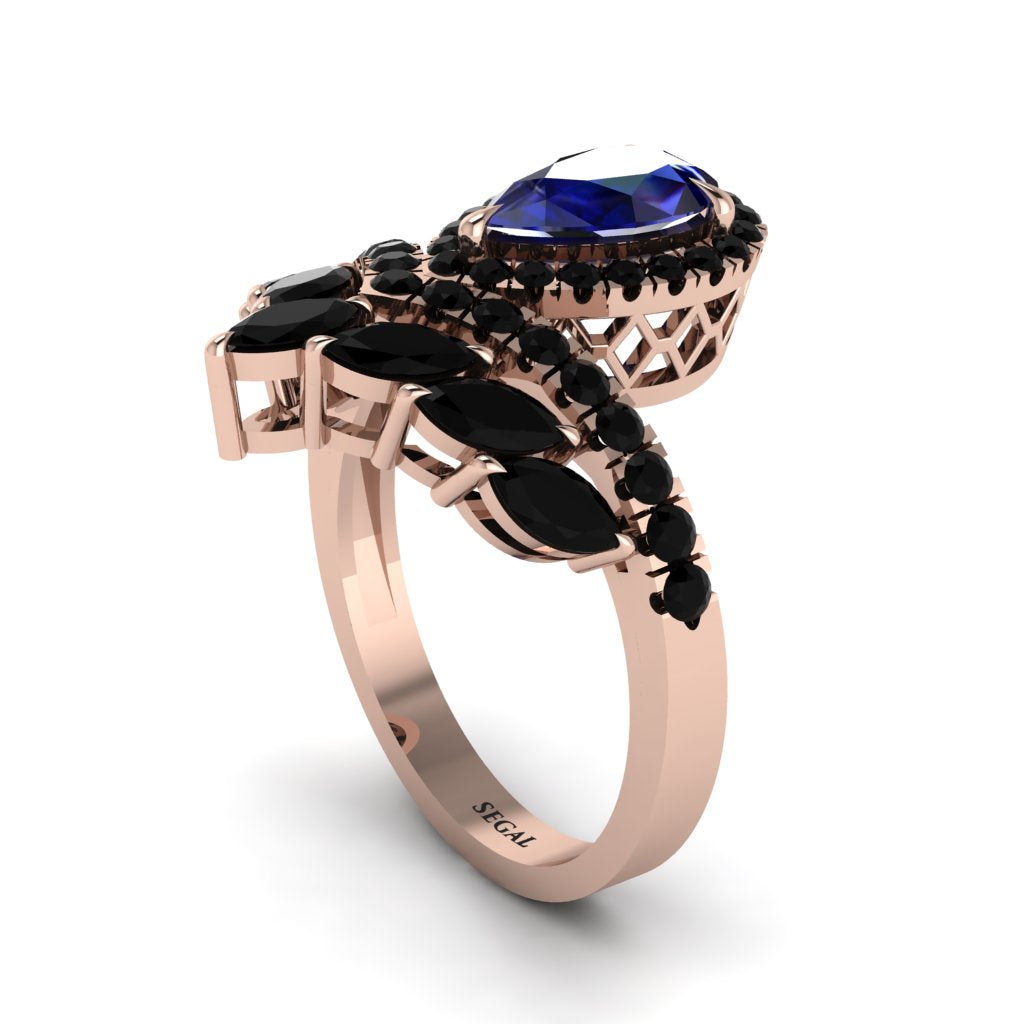 Sapphire Crown Radiance Engagement Ring - Aviana No. 44