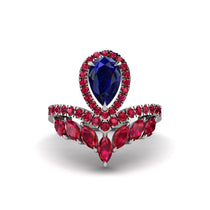 Sapphire Crown Radiance Engagement Ring - Aviana No. 60 image 1