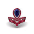 Sapphire Crown Radiance Engagement Ring - Aviana No. 60 image 1