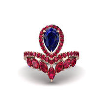 Sapphire Crown Radiance Engagement Ring - Aviana No. 59 image 1