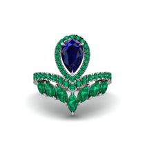 Sapphire Crown Radiance Engagement Ring - Aviana No. 30 image 1