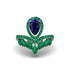 Sapphire Crown Radiance Engagement Ring - Aviana No. 30 image 1