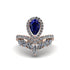 Sapphire Crown Radiance Engagement Ring - Aviana No. 14