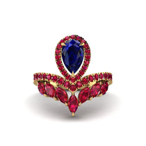 Sapphire Crown Radiance Engagement Ring - Aviana No. 58 image 1