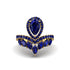 Sapphire Crown Radiance Engagement Ring - Aviana No. 73