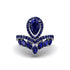 Sapphire Crown Radiance Engagement Ring - Aviana No. 75
