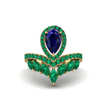 Sapphire Crown Radiance Engagement Ring - Aviana No. 28 image 1