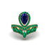 Sapphire Crown Radiance Engagement Ring - Aviana No. 28 image 1
