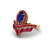 Sapphire Crown Radiance Engagement Ring - Aviana No. 58