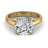 Cushion Cut Diamond Solitaire Engagement Ring - Royalty No. 1 image 3