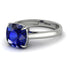 Cushion Cut Sapphire Solitaire Engagement Ring - Royalty No. 15 image 2