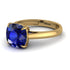 Cushion Cut Sapphire Solitaire Engagement Ring - Royalty No. 13 image 2