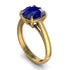 Cushion Cut Sapphire Solitaire Engagement Ring - Royalty No. 13 image 1