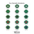 Sapphire Double Halo Gold Engagement Ring - Danielle No. 44