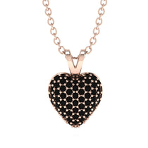 Dazzling Black Diamond Heart Gold Pendant - Kiara No. 8 image 1