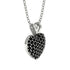 Dazzling Black Diamond Heart Gold Pendant - Kiara No. 9