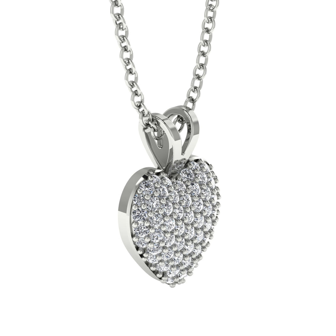 Dazzling Diamond Heart Gold Pendant - Kiara No. 3