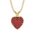Dazzling Ruby Heart Gold Pendant - Kiara No. 10 image 1