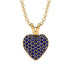 Dazzling Sapphire Heart Gold Pendant - Kiara No. 13 image 1