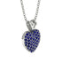 Dazzling Sapphire Heart Gold Pendant - Kiara No. 15