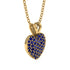 Dazzling Sapphire Heart Gold Pendant - Kiara No. 13 image 2