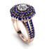 Diamond Double Halo Gold Engagement Ring - Danielle No. 62 image 2