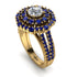 Diamond Double Halo Gold Engagement Ring - Danielle No. 61 image 2