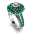 Diamond Double Halo Gold Engagement Ring - Danielle No. 18 image 2