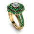 Diamond Double Halo Gold Engagement Ring - Danielle No. 16