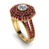 Diamond Double Halo Gold Engagement Ring - Danielle No. 46 image 2