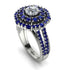 Diamond Double Halo Gold Engagement Ring - Danielle No. 63