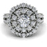 Diamond Double Halo Gold Engagement Ring - Danielle No. 3