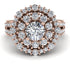 Diamond Double Halo Gold Engagement Ring - Danielle No. 2