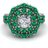 Diamond Double Halo Gold Engagement Ring - Danielle No. 18 image 3