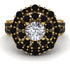 Diamond Double Halo Gold Engagement Ring - Danielle No. 31 image 3