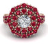 Diamond Double Halo Gold Engagement Ring - Danielle No. 47
