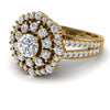 Diamond Double Halo Gold Engagement Ring - Danielle No. 1