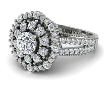 Diamond Double Halo Gold Engagement Ring - Danielle No. 3 image 1