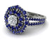 Diamond Double Halo Gold Engagement Ring - Danielle No. 63