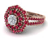 Diamond Double Halo Gold Engagement Ring - Danielle No. 47 image 1
