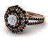 Diamond Double Halo Gold Engagement Ring - Danielle No. 32 image 1