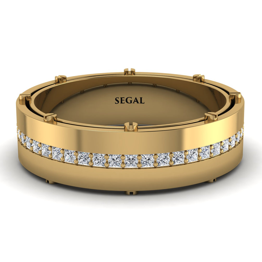 Diamond Eternal Elegance Men’s Wedding Ring - Roman No. 1