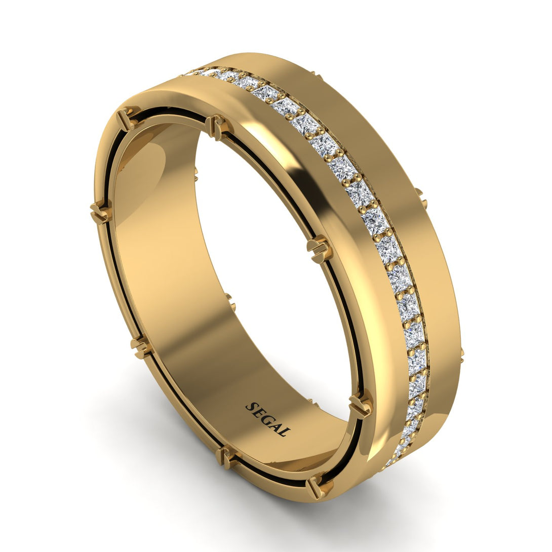 Diamond Eternal Elegance Men’s Wedding Ring - Roman No. 1