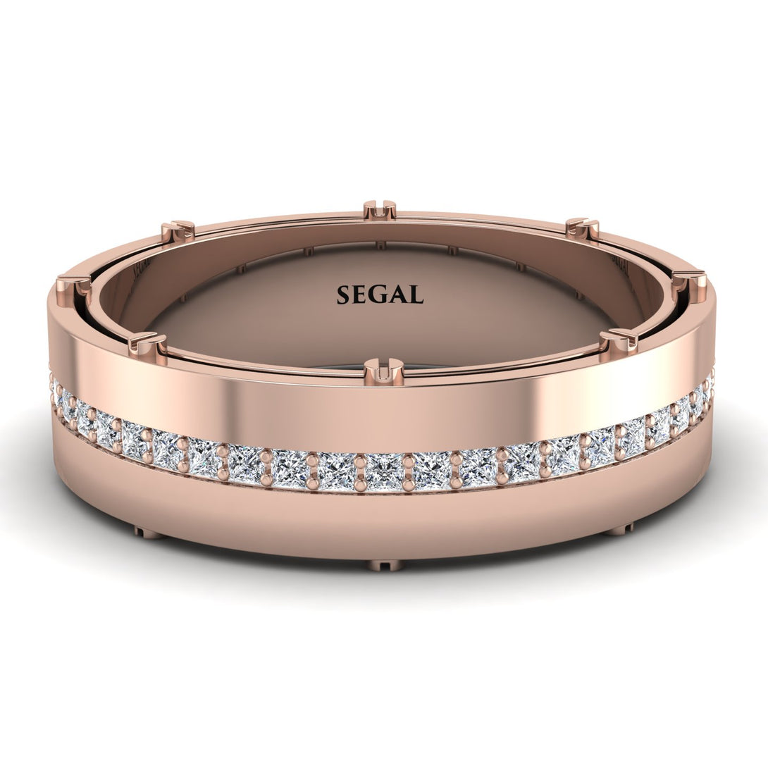 Diamond Eternal Elegance Men’s Wedding Ring - Roman No. 2