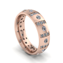 Diamond Gold Men's Wedding Ring - Zion No. 2 image 1
