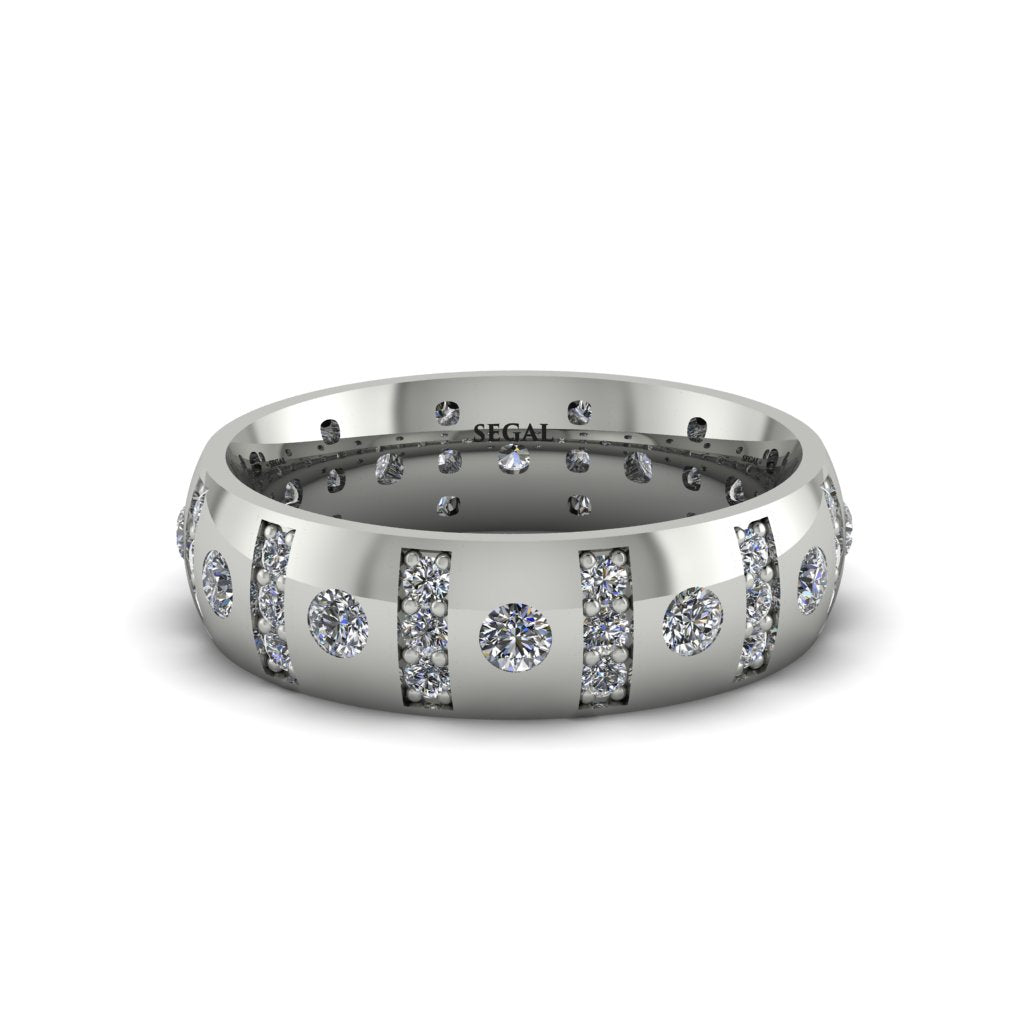 Diamond Gold Men's Wedding Ring - Zion No. 3
