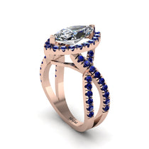 Diamond Marquise Split Shank Engagement Ring - Carly No. 62 image 1